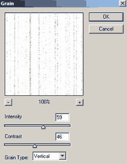 Photoshop filter grain settings