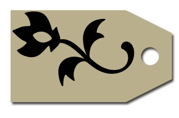 decorating the gift tag