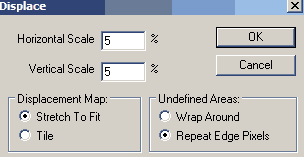 displacement filter settings