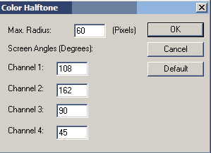 Color Halftone Settings