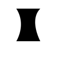 modify the black rectangle using the convert point tool