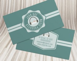 DJ Business card template preview