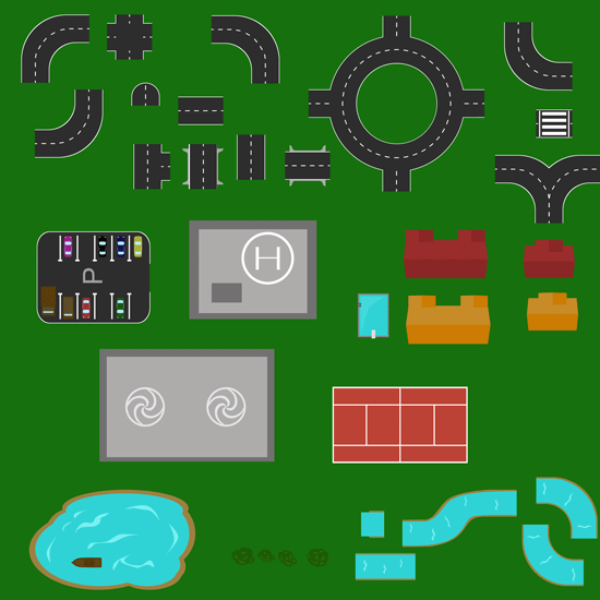 map elements preview