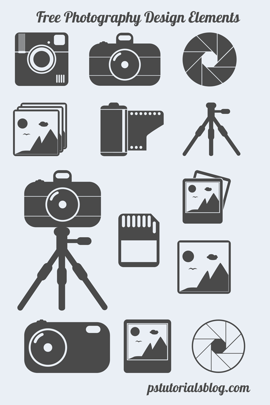 free photography icons preview
